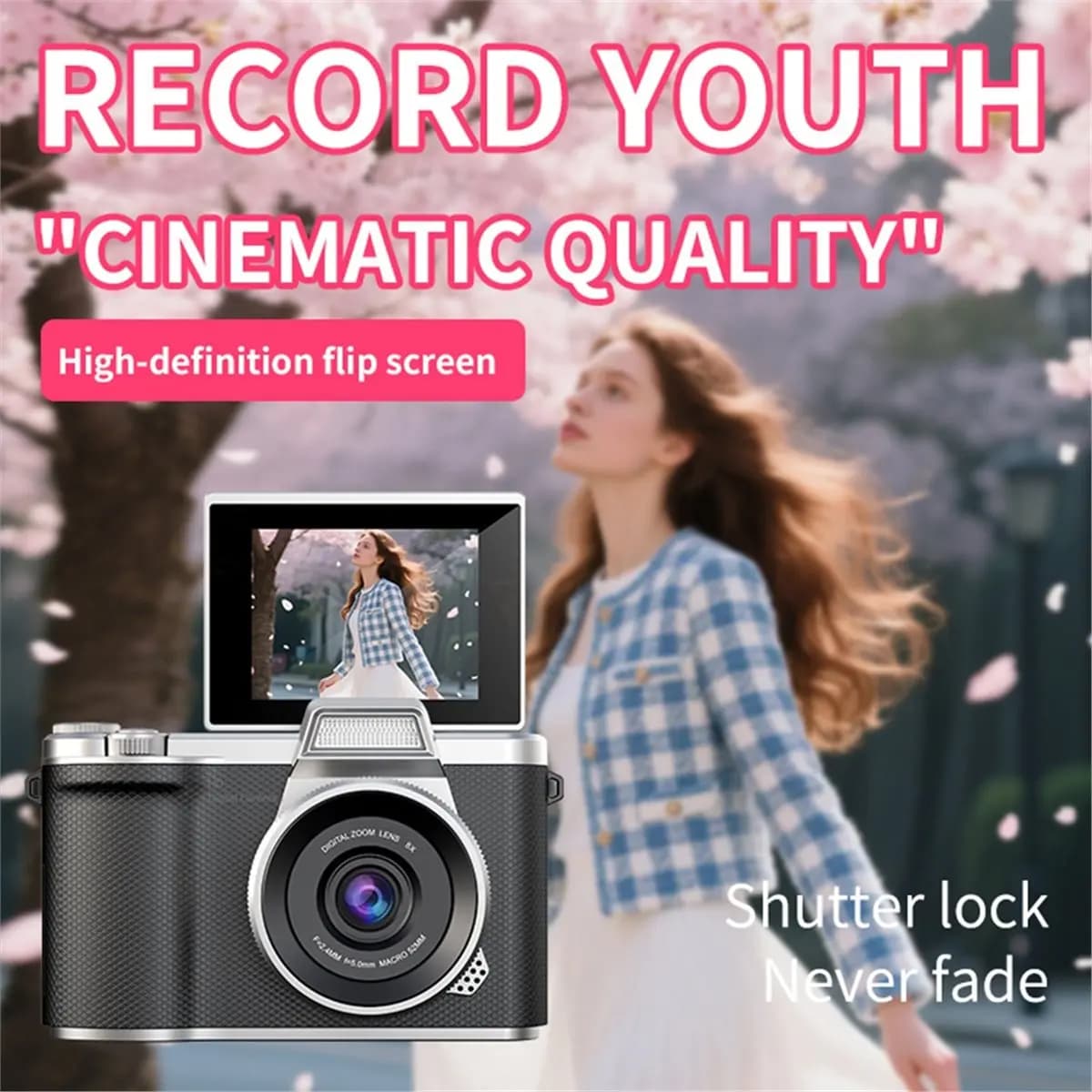 Appareil photo numérique 4K 48MP Autofocus photographie caméra 2.8 pouces caméscope vidéo caméra rét