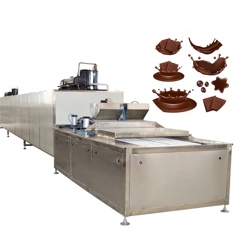 Ligne de production de chocolat entièrement automatique, équipement de fabrication de chocolat à hau