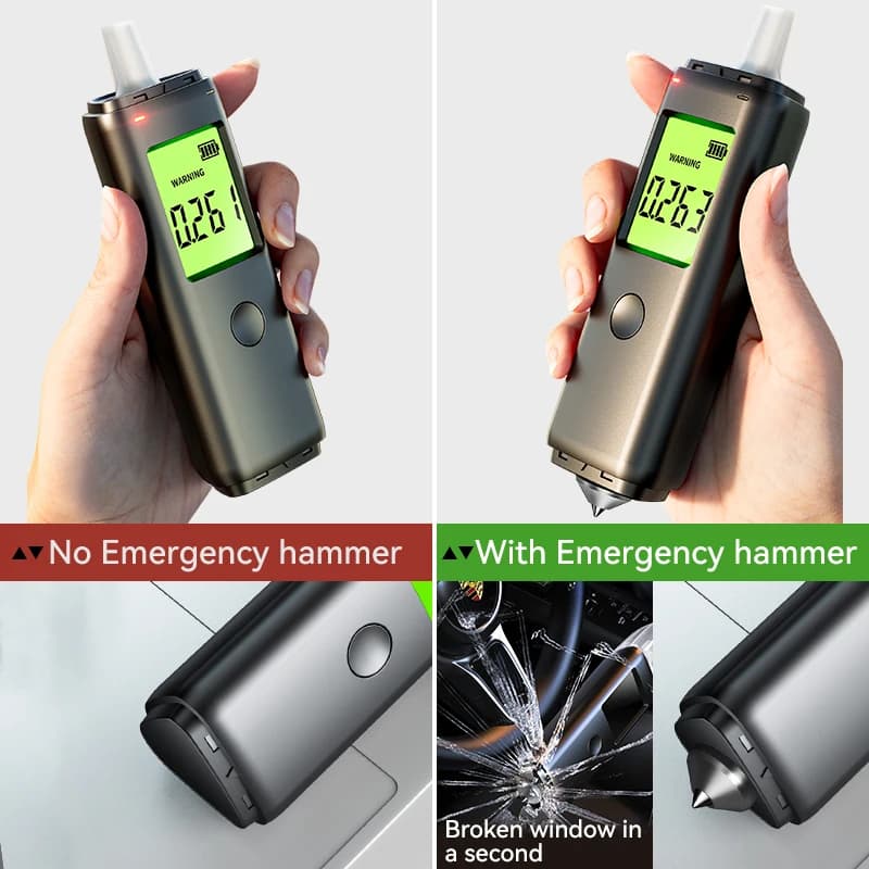 Alcootest rechargeable ZW | Précision de qualité professionnelle | Testeur d'alcoolémie portable