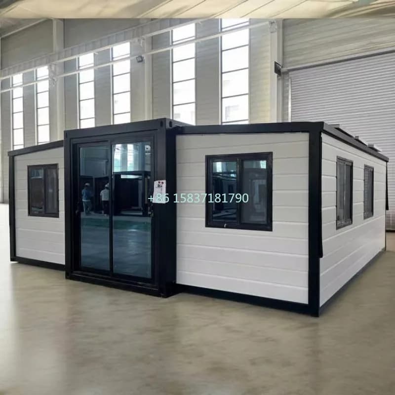 Maison conteneur facile à installer, extensible et pliable, maison préfabriquée en conteneur, aménag