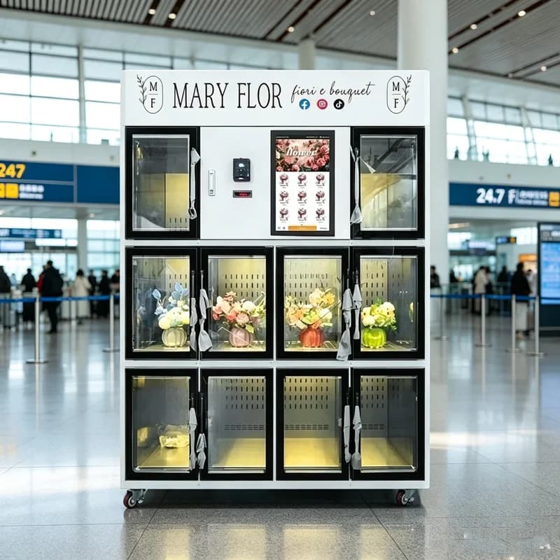 Distributeur automatique de bouquets floraux pour hôpitaux et centres commerciaux, distributeur auto