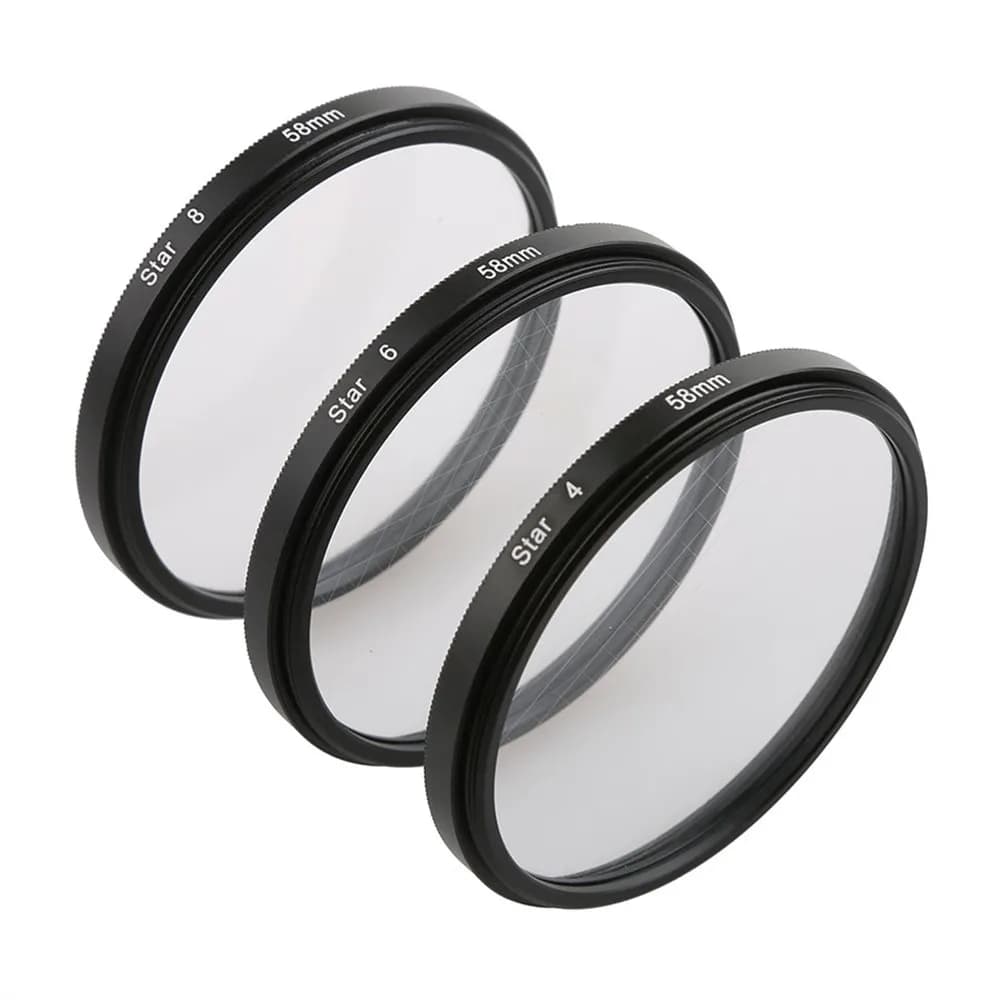 Filtre Étoile pour Objectif d'Appareil Photo Numérique Reflex Numérique (DSLR) 4, 6, 8 Points 49mm 5