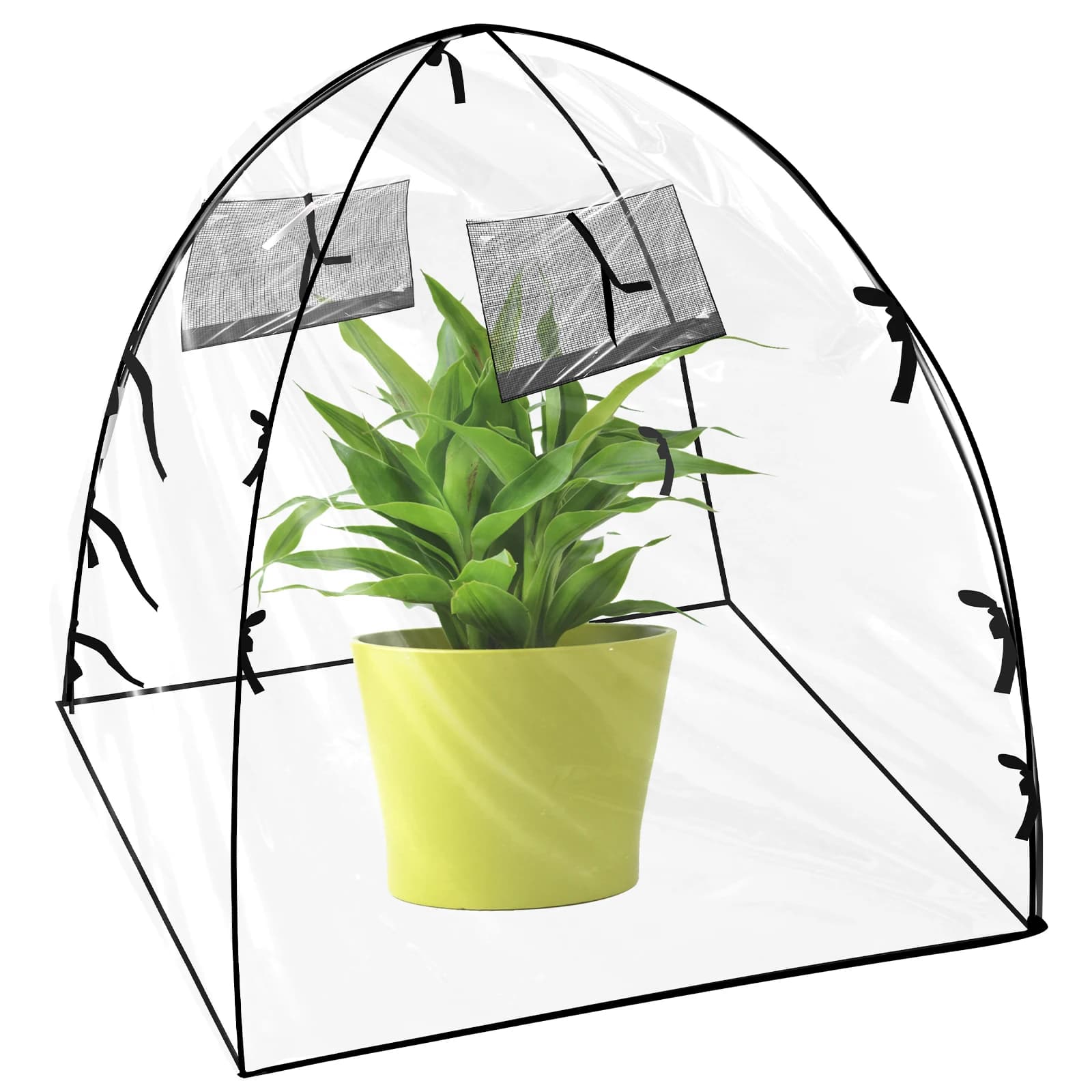 Serre pour intérieur et extérieur, serre transparente et pliable pour plantes, grand espace, conserv