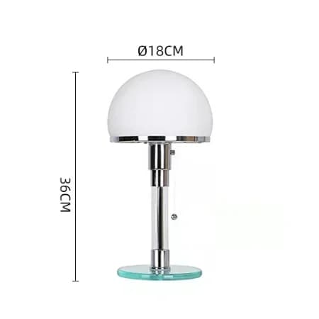 Allemagne Bauhaus lampe de table lampe de bureau design avec boule de verre ampoule E27
