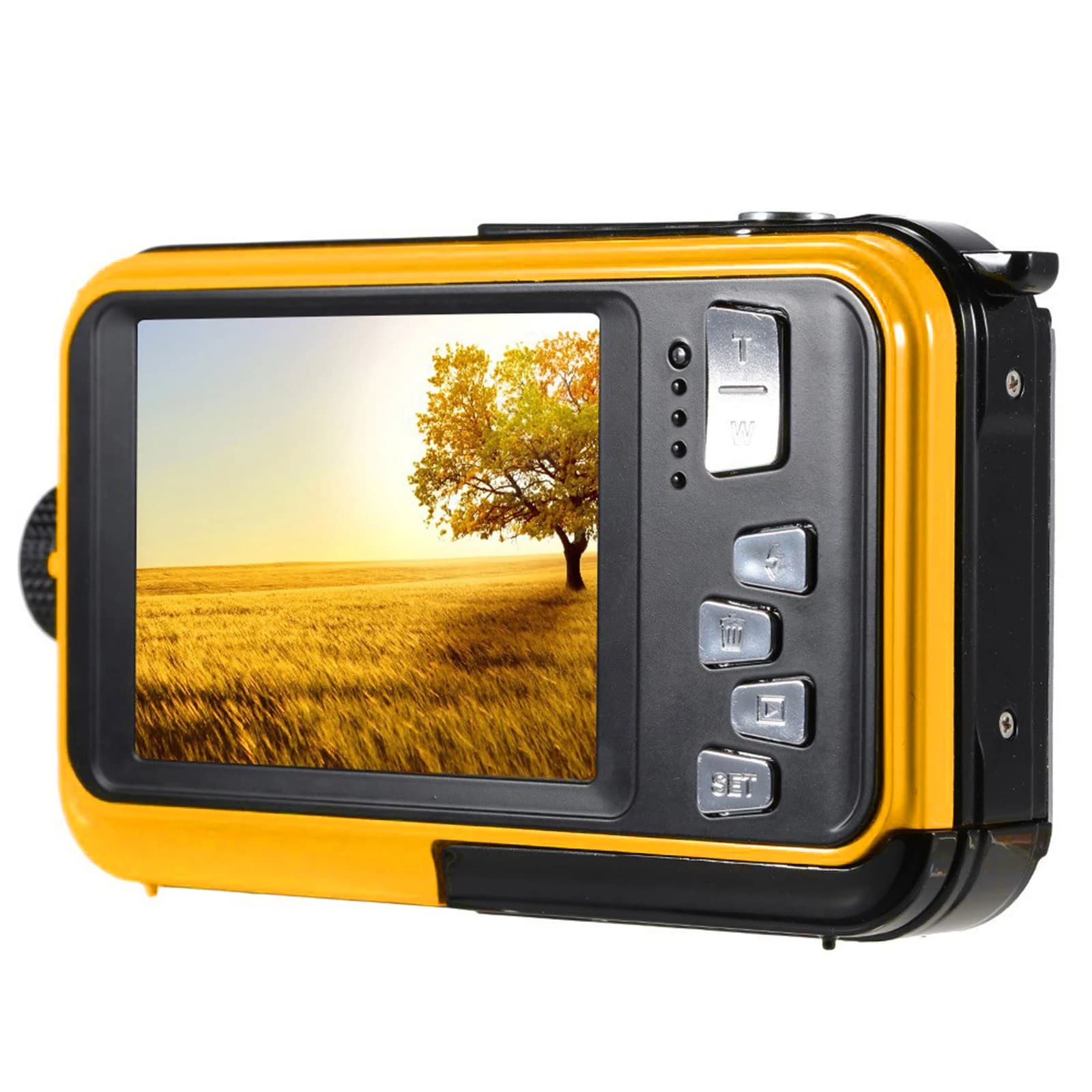 Caméra sous-marine à retardateur, double écran 16X, étanche, HD 2.7K, 48mp, pour enregistrement vidé