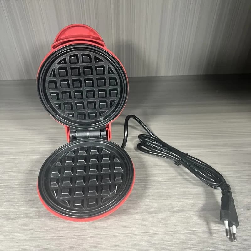 Machine à gaufres multifonctionnelle mini en forme de cœur, grille-pain de petit-déjeuner chauffant