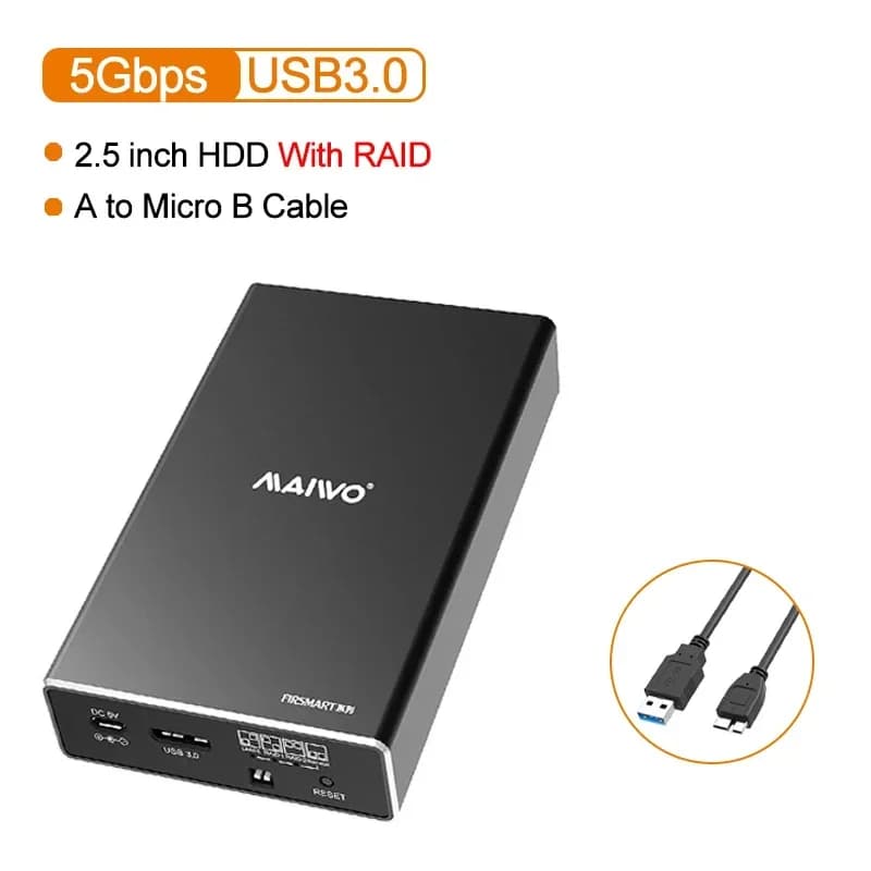 MAIWO-Station d'accueil pour disque dur externe HDD, Touristers Bay, Array Cabinet, 2.5 Ind, SATA Ha
