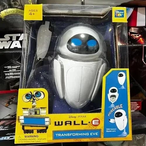 Jouets originaux Disney Thinkway, figurine de robot transformable WALL E, modèle de jouet, cadeau po