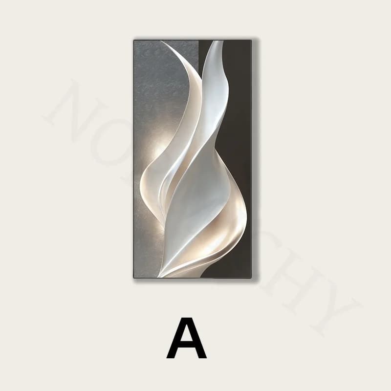 Peinture suspendue d'entrée, lumière moderne et minimaliste, décoration d'entrée, lumière abstraite