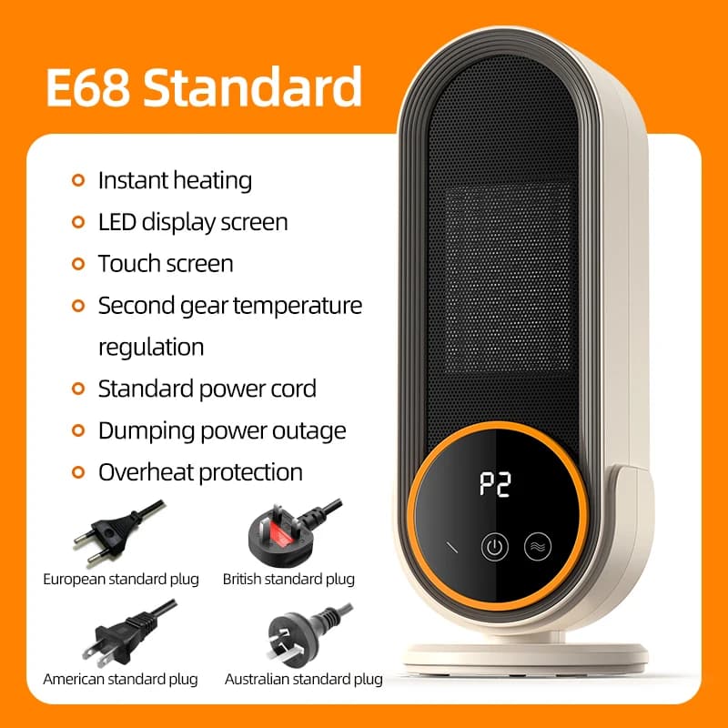 1200W chauffage électrique Portable ventilateur radiateurs 220V chambre chauffage maison bureau radi