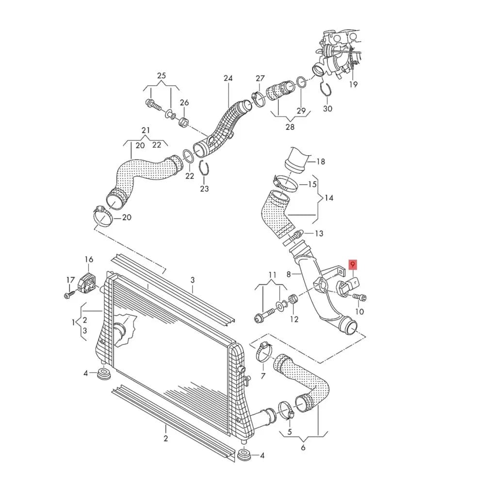 Capteur de pression MAP OEM 1.8 2.0T 038906051 D 0261230073 Siège pour VW Golf Jetta MK5 MK6 Audi