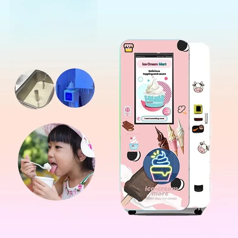 Distributeur automatique de slush, yaourt, milk-shake et crème glacée à distribution rapide à vendre