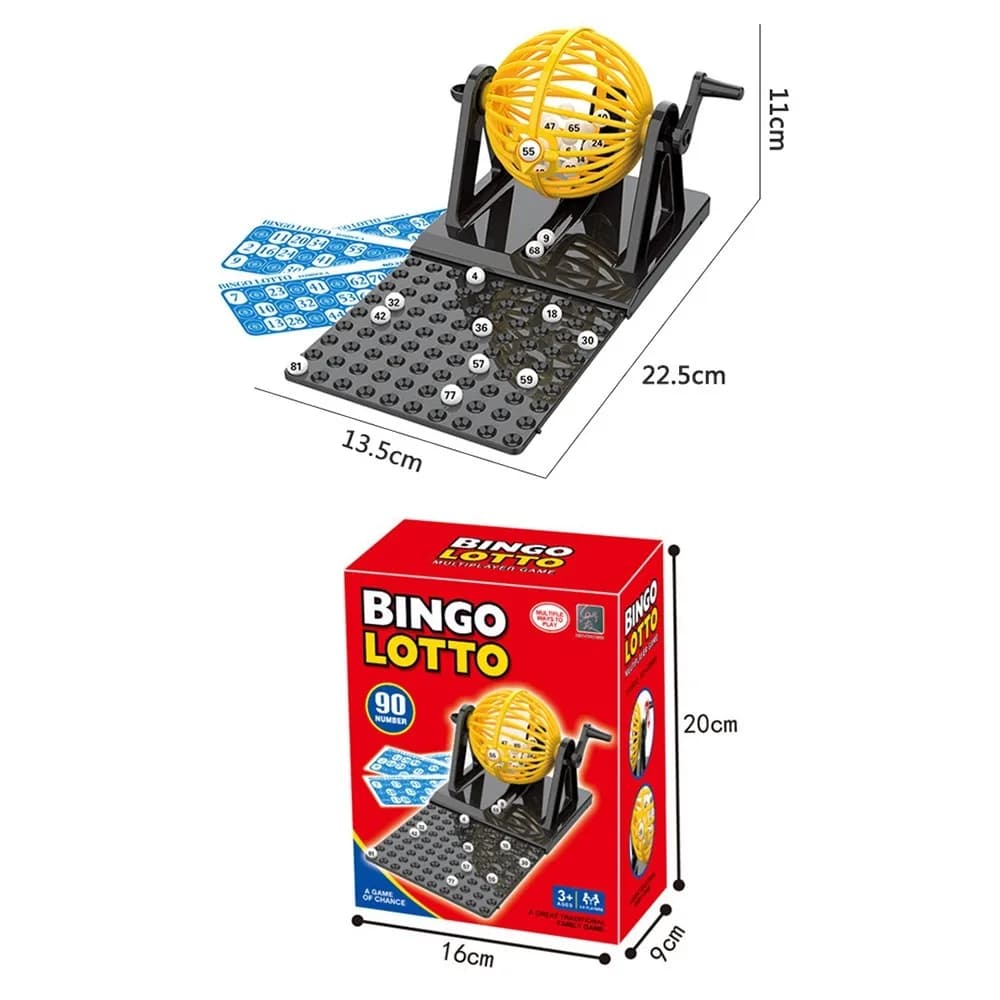 Nouveau ABS Bingo Lotto jeu ensemble interactif Machine tournante Bingo Cage jeu Cage rotative Table