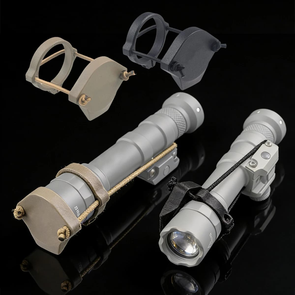 Lampe torche tactique puissante Surefir M600 M300 Airsoft avec double interrupteur à pression, rail