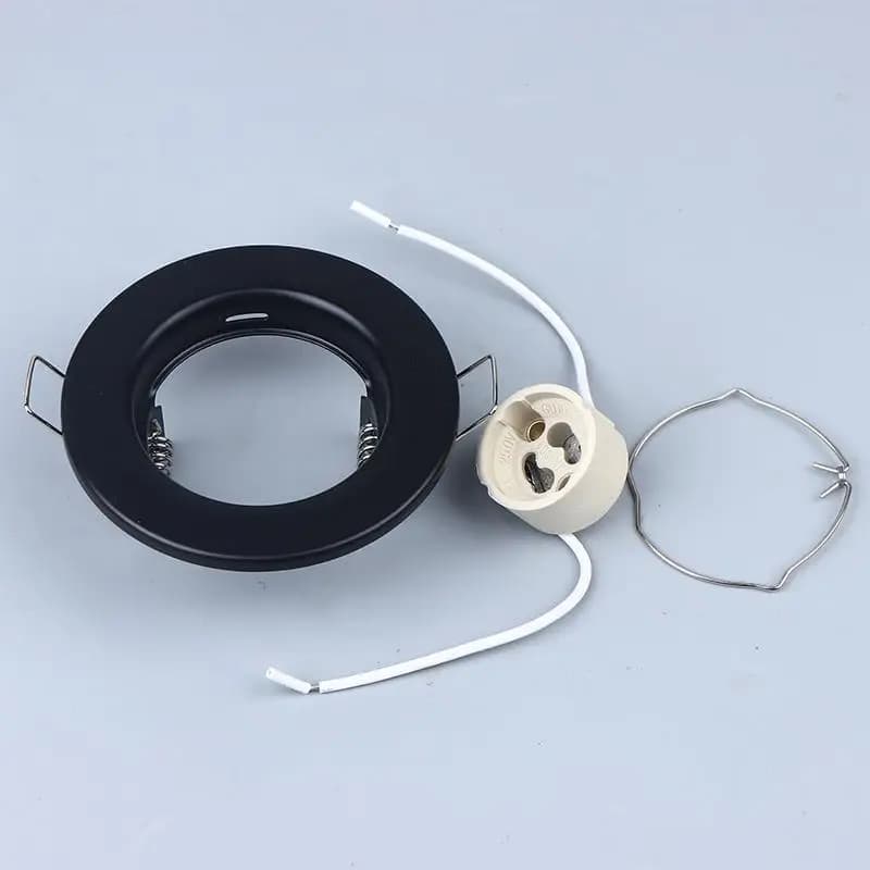 Supports de rétroéclairage ronds ; Adaptable pour ampoule LED MR16 GU10. Conception de projecteur en