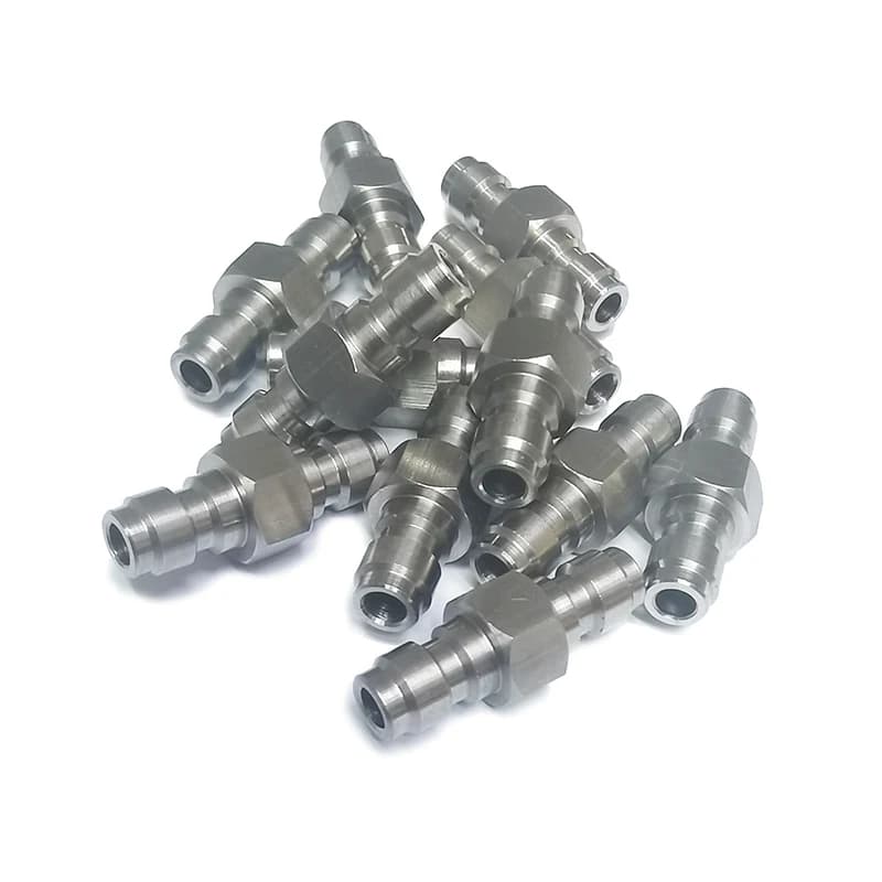 Adaptateur mâle à déconnexion rapide, en acier inoxydable, Double mâle, mamelon de remplissage 8MM,