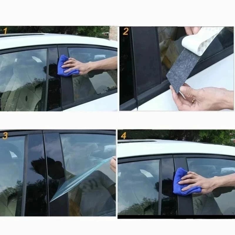 Nouveau chaud 8 pièces poteaux de pilier polis adaptés pour NISSAN Qashqai 2016-2018 revêtement d'ha