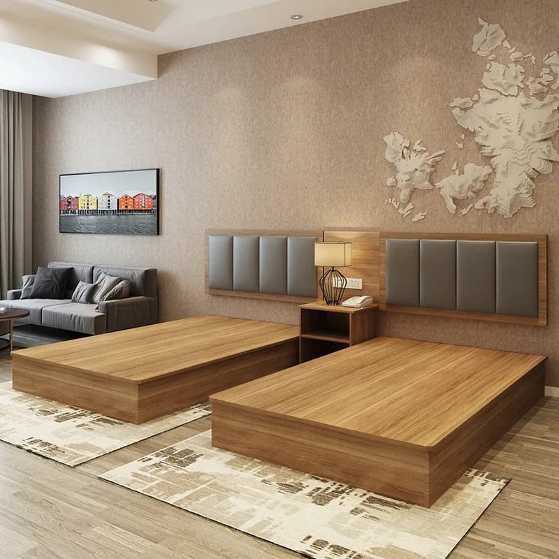 2020 ensemble de chambre à coucher d'hôtel de luxe ensemble de meubles modernes 5 étoiles chambre à
