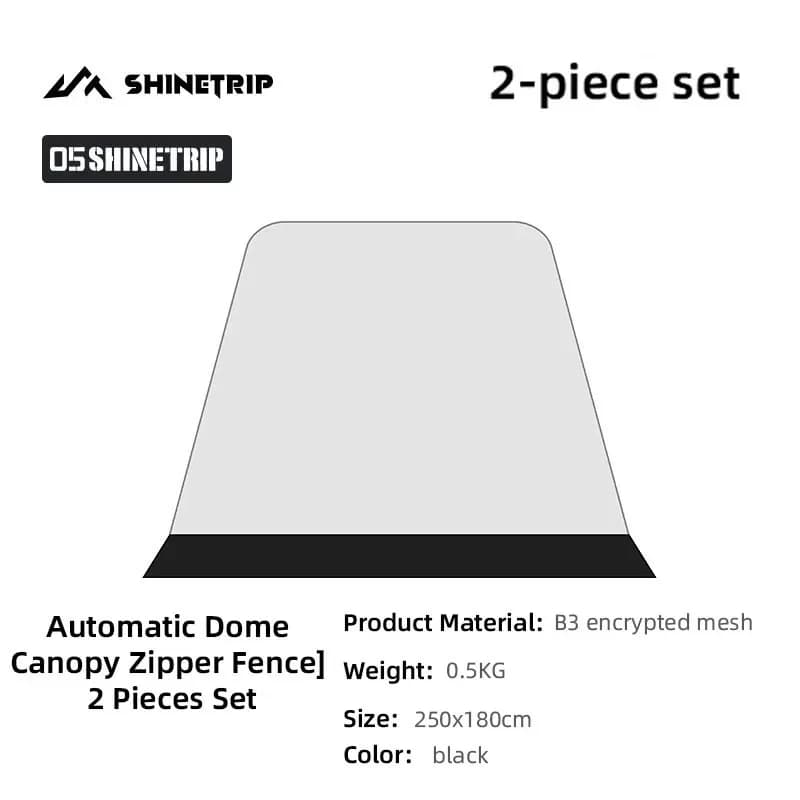 ShineTrip-Tente étanche pour camping automobile breton, revêtement argenté, installation rapide