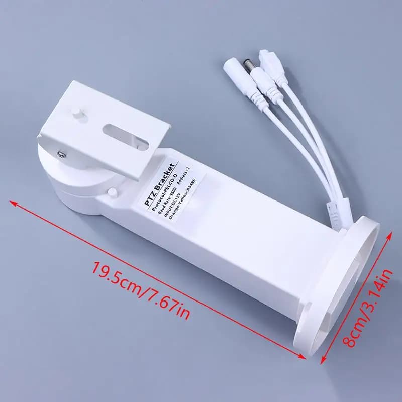 1 jeu de supports de caméra IP PTZ – 270 ° Horizontal, 70 ° Giroir vertical, support métallique