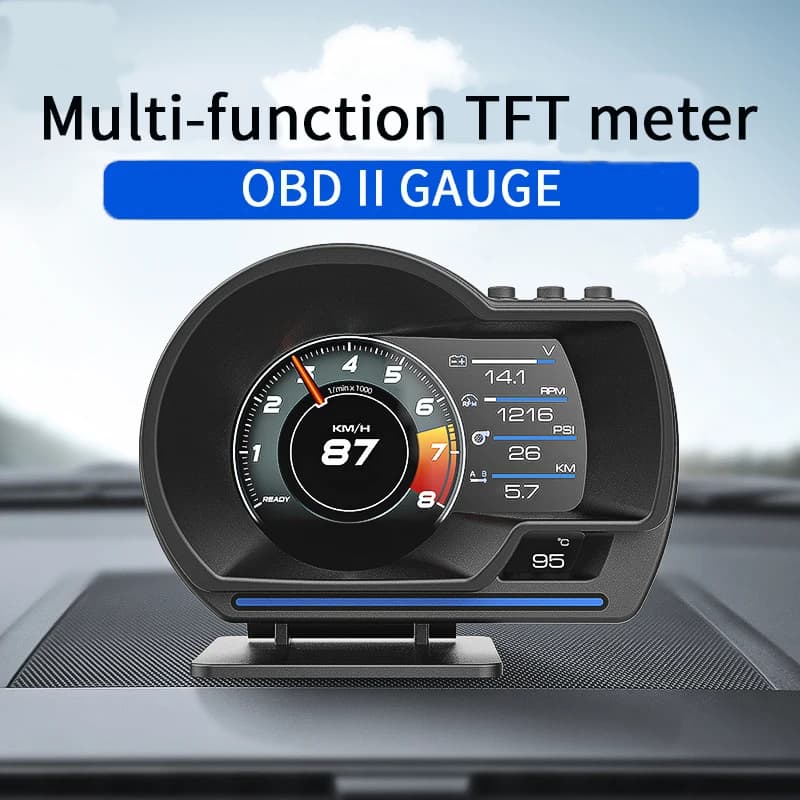 Date A501 OBD2 voiture tête haute affichage HUD voiture intelligente eau et huile température Turbo