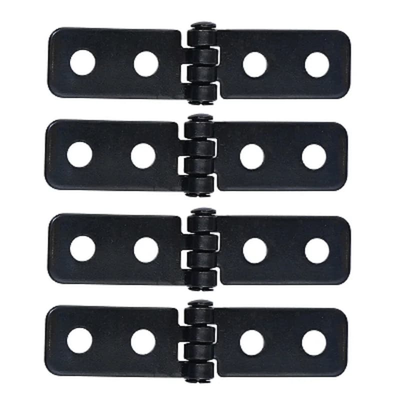 Mini charnières noires antiques pour boîte en bois, 4 pièces, porte d'armoire en métal, charnière re