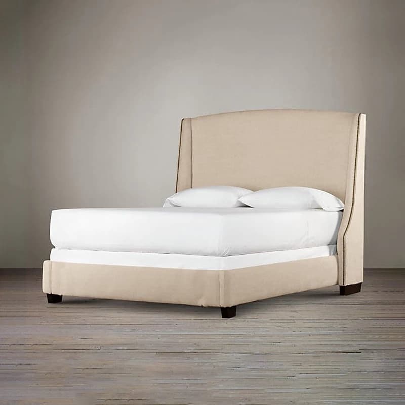 Lits De luxe fantaisie, cadre rembourré esthétique, organisateur De lit, taille Queen, Cama De Lujo