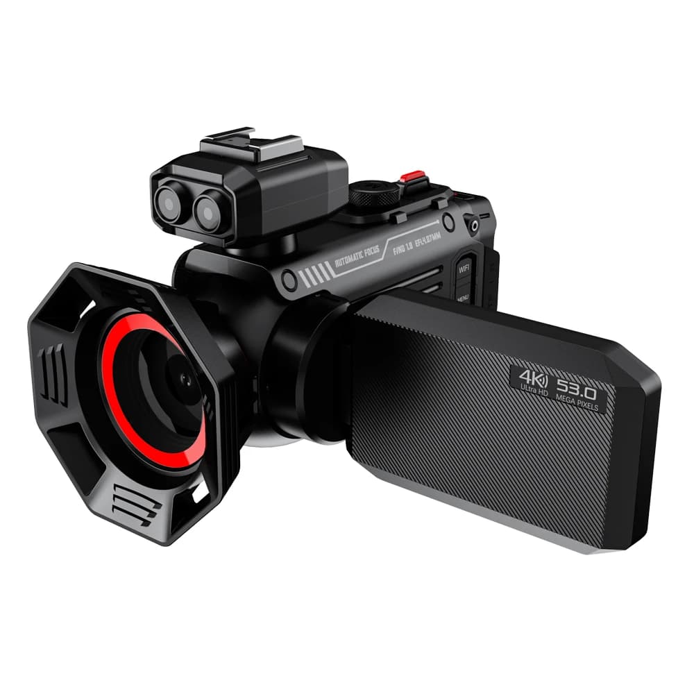 DV60 4K UHD enregistreur de caméra WiFi numérique 50X Zoom 53MP télescopes de mode légers caméscope