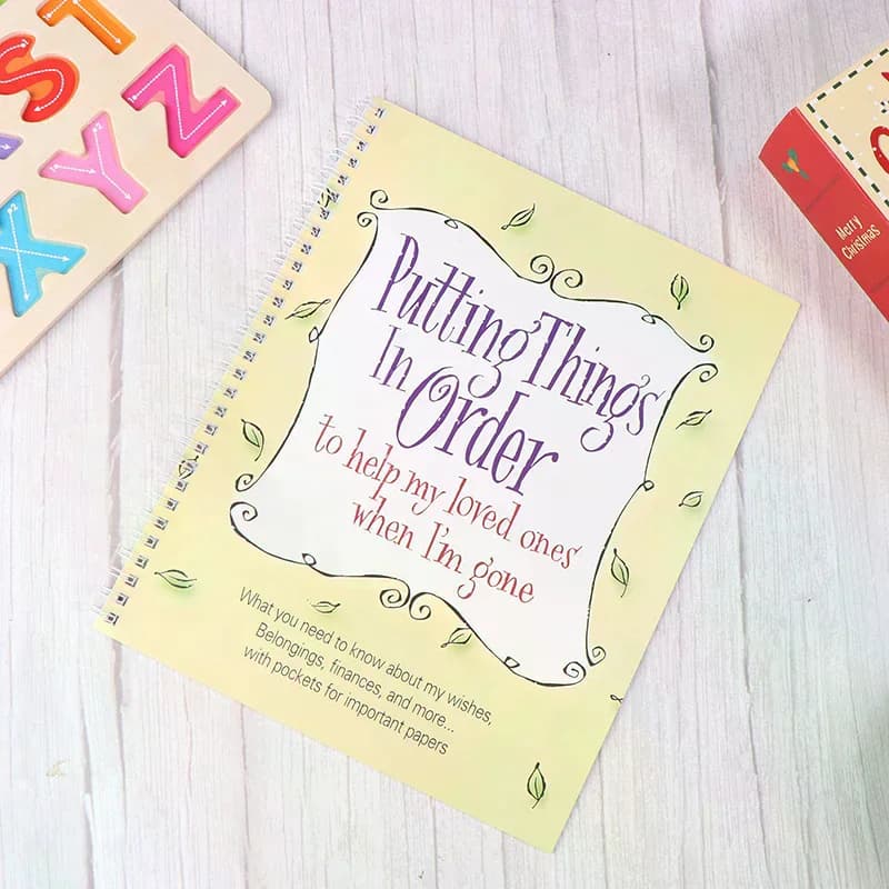 1 carnet de planification pour la fin de vie, pour organiser les choses afin de aider mes proches ap