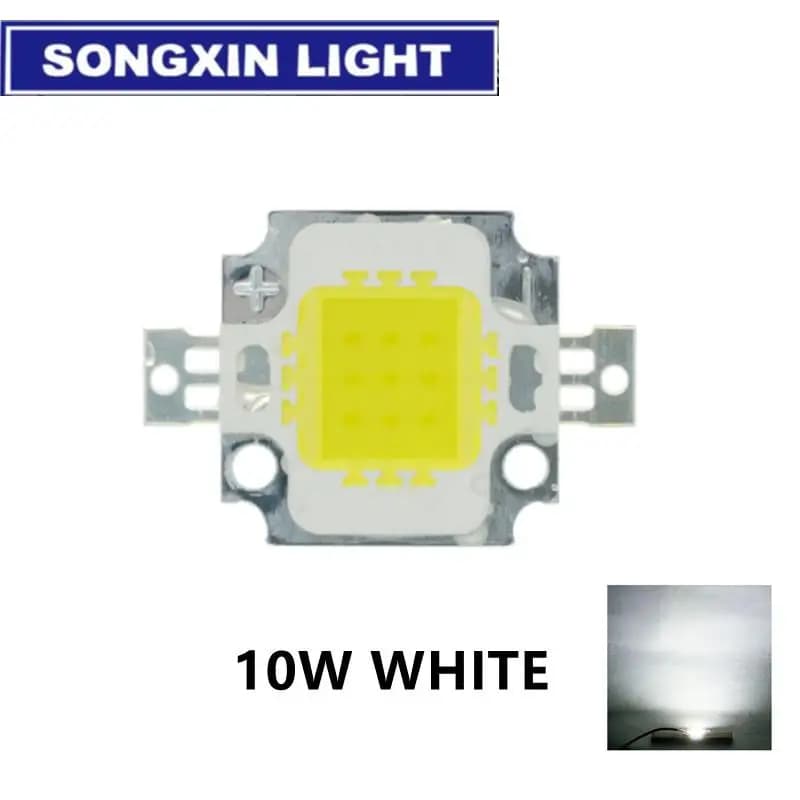 Puce LED blanche/blanche chaude, 10W 20W 30W 50W 100W, 1 pièce, perles de lampe haute puissance inté