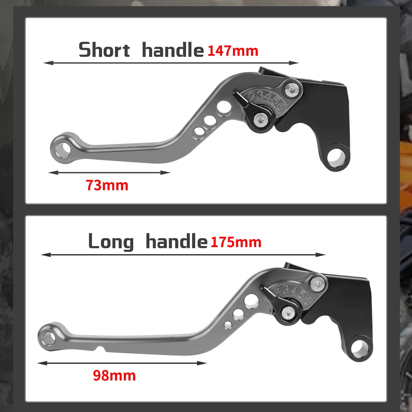 Leviers de frein et d'embrayage courts et longs pour Yamaha FZ6 FZ 6 FAZER 2004-2010 XJ6 FZ6R 2009-2