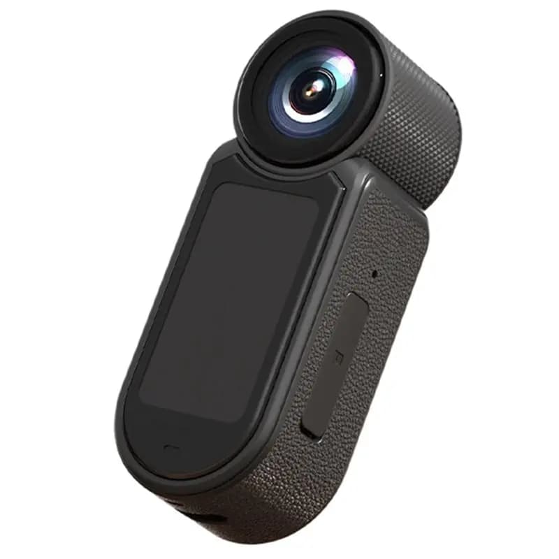 Caméra Sportive ABGI-Thumb 2.7K Haute Définition pour Activités Extérieures, Cyclisme, Moto, Enregis