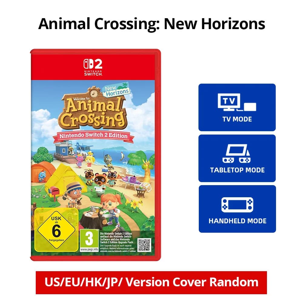 Animal Crossing ™ Nouveaux Horizons - Nintendo Switch 2 Offres de jeux Nintendo Cartouche de jeu p