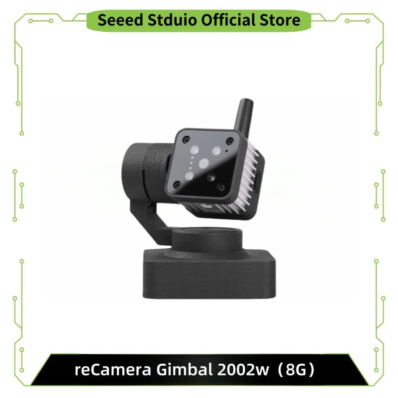 Caméra reCamera à cardan 2 axes 2002w 1TOPS AI, réglable à 360° ° Yaw&180 ° Système de contrôle