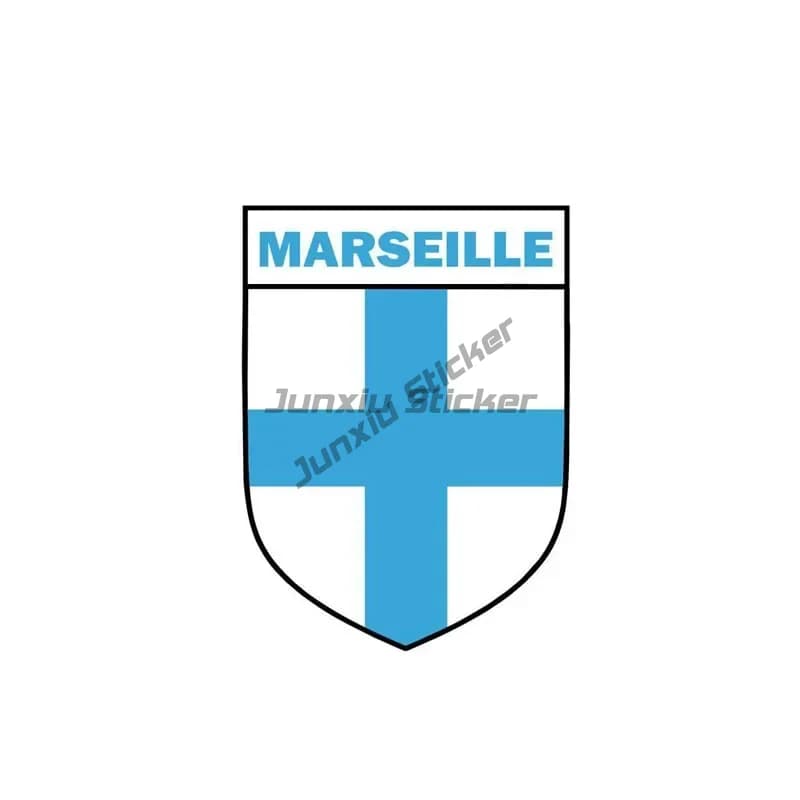 Autocollants de voiture en Marseille de ville française, adaptés aux réfrigérateurs, valises, ordina