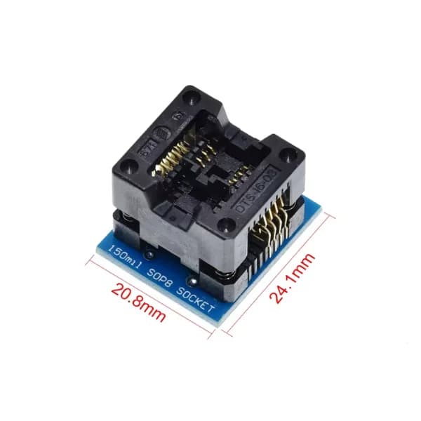 Prises de test IC plaquées or, douilles de conversion, prises de rodage, SOP8, SOP16 à DIP8, SA602,