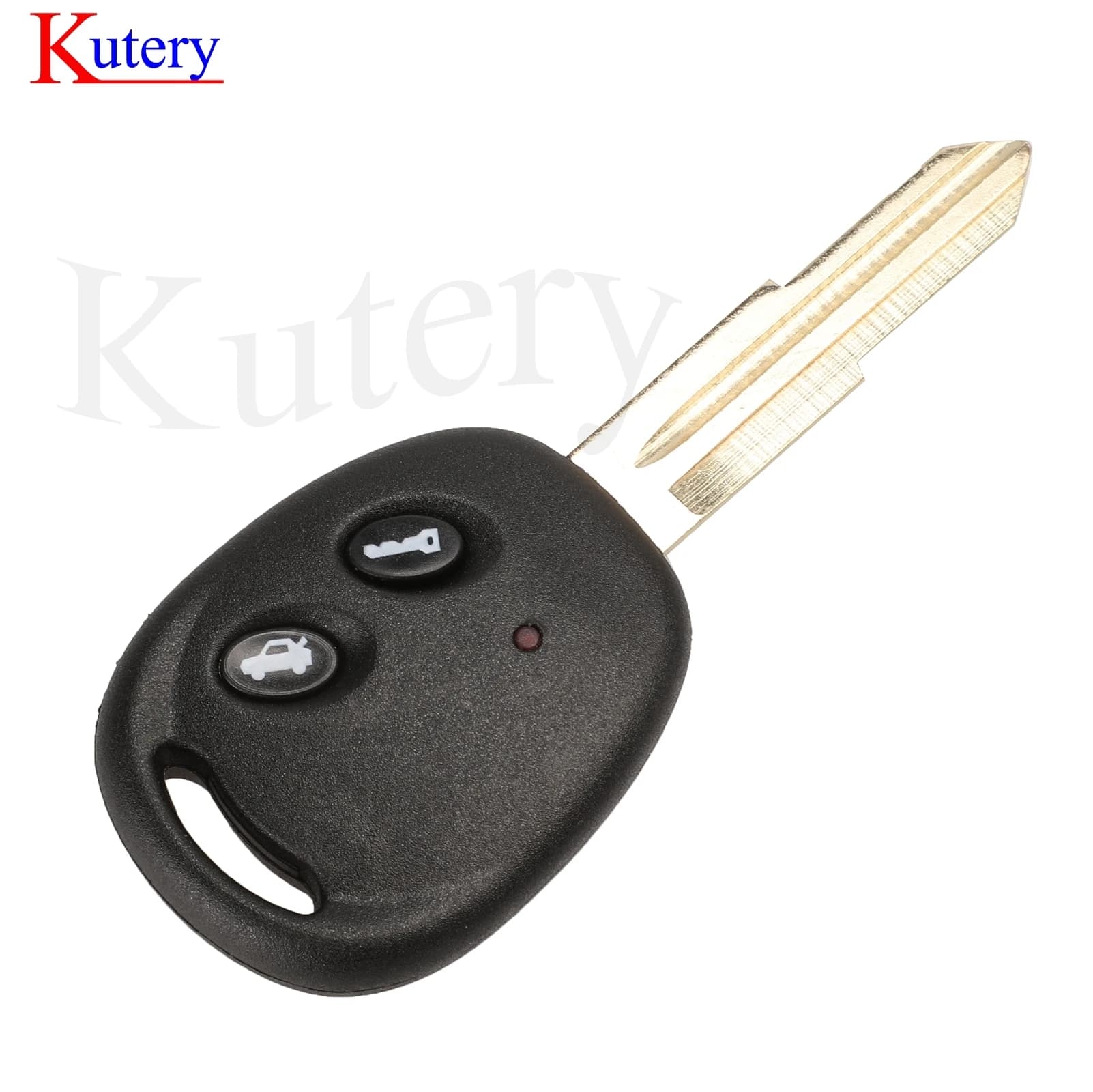Jingyuqin – clé télécommande à 2 boutons pour Chevrolet LOVA Sail Epica Lechi Spark, lame en laiton