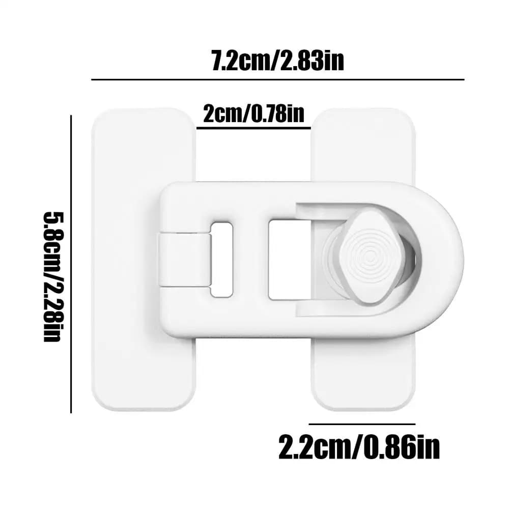 Serrure de porte de four domestique, serrure de sécurité pour réfrigérateur, rotation sans perçage,