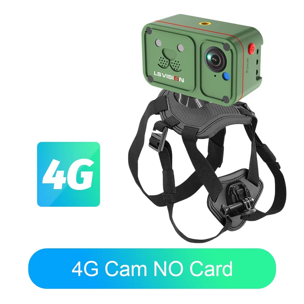 Caméra pour animaux de compagnie LS VISION POV, enregistrement vidéo, 4G sans fil, suivi GPS en temp
