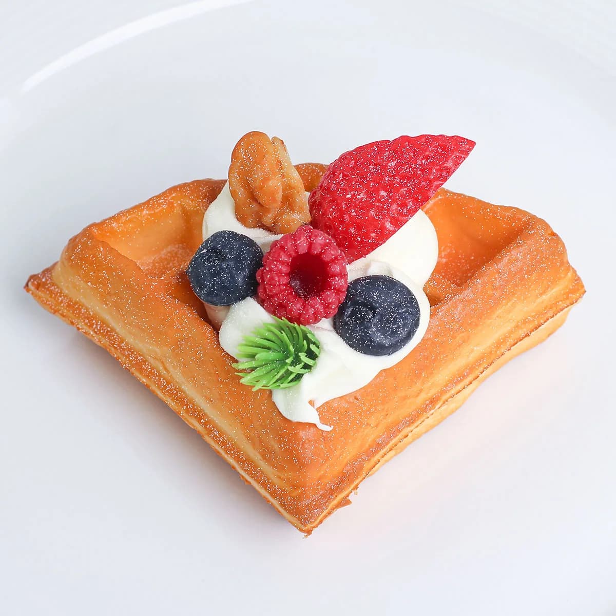 Modèle de gaufre crème de Faux fruits, gâteau au pain, maison de jeu pour enfants, décoration de Tab