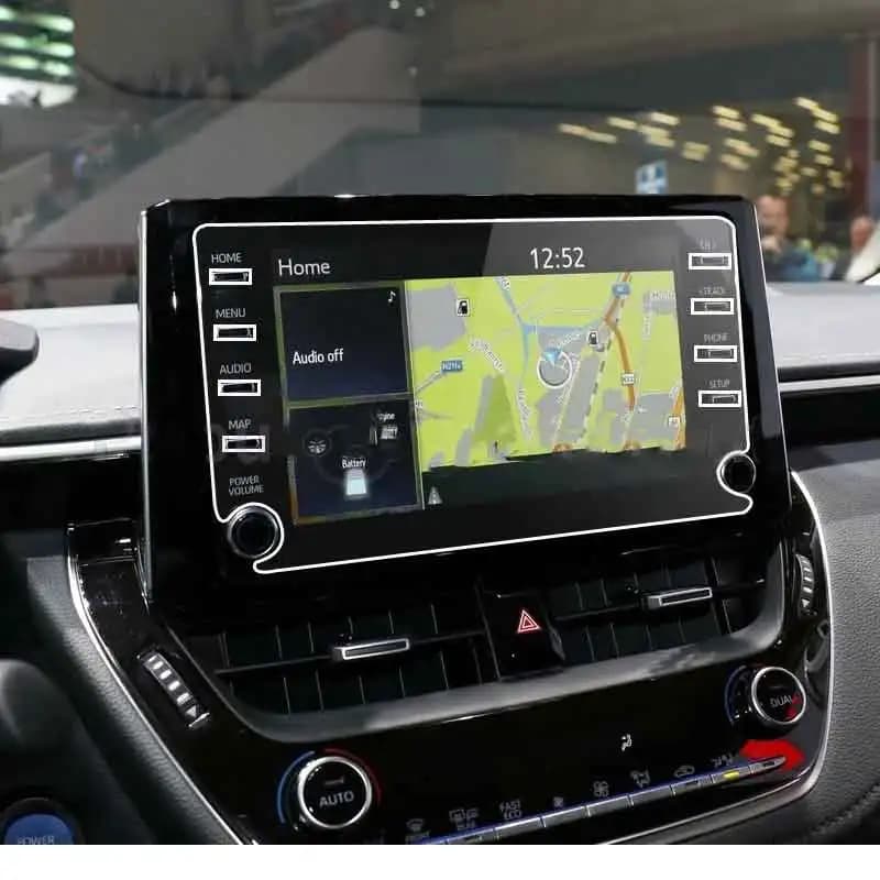 Pour Toyota corolla/C-HR 2019-2022 8 pouces écran d'affichage de contrôle Central verre trempé Film
