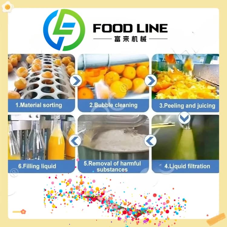 Machine de fabrication de jus d'orange et de mangue naturelle, usine de transformation de fruits ent
