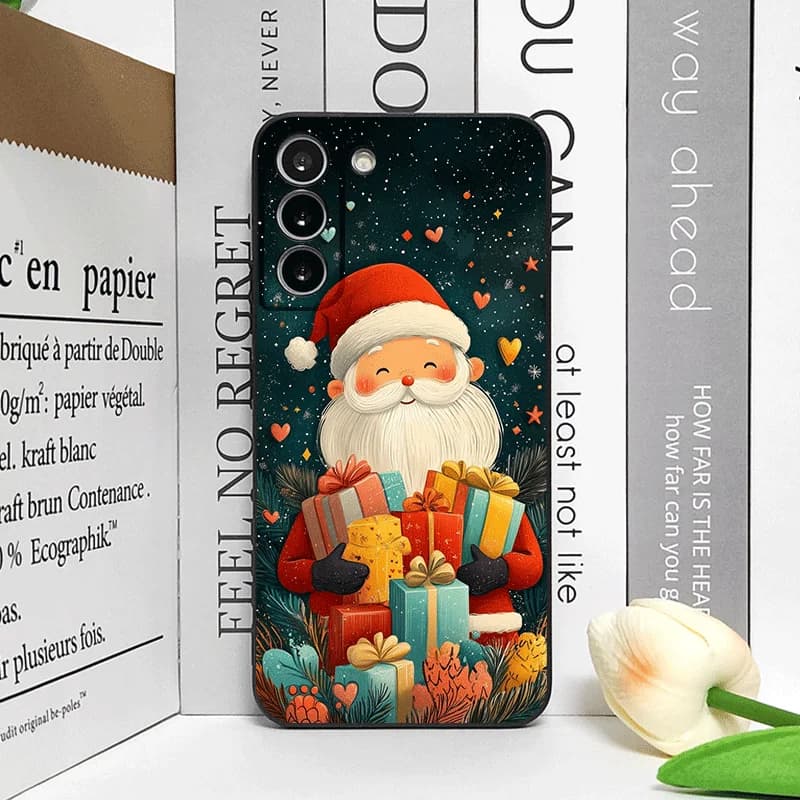 Merry Christmas Tree Santa Claus Pattern Phone Case for Honor Huawei 400 200 100 PRO 80 90 70 Lite X