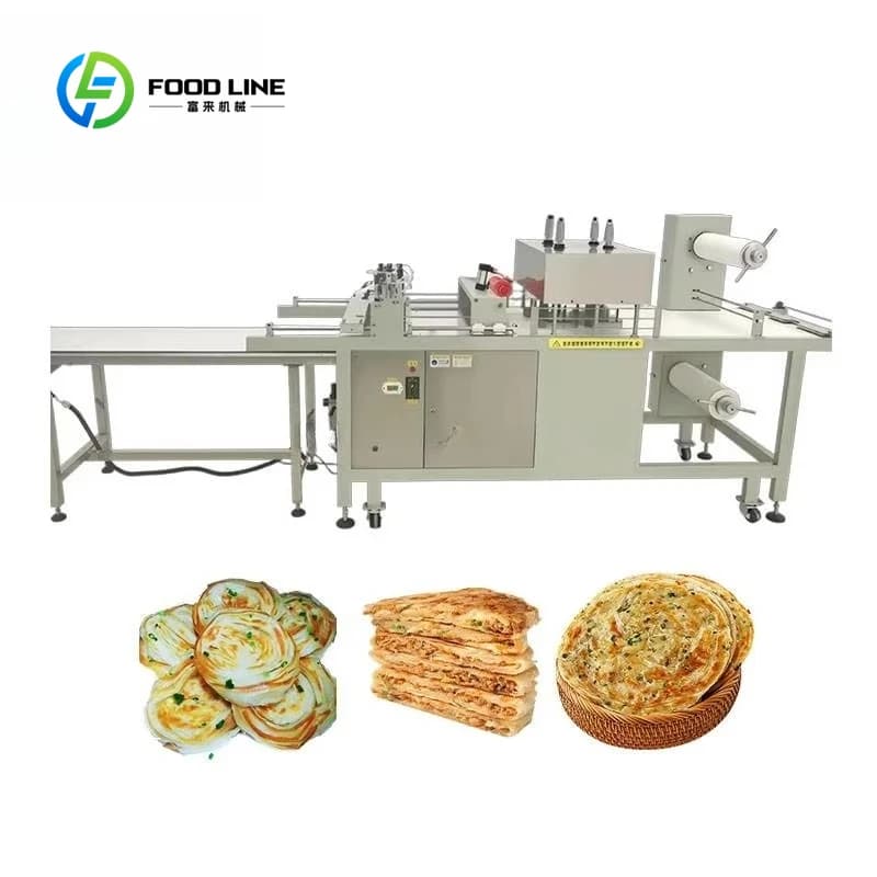 Ligne de production automatique de pain pita et de paratha indien, machine à fabriquer le roti, prix