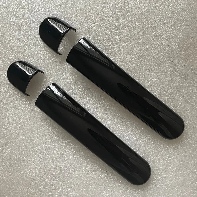 Couvercle de poignée de porte noir brillant pour Audi TT 8j 8n MK1 MK2 RS, accessoires en plastique