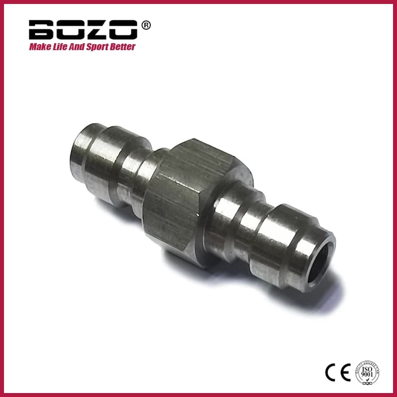 Adaptateur mâle à déconnexion rapide, en acier inoxydable, Double mâle, mamelon de remplissage 8MM,