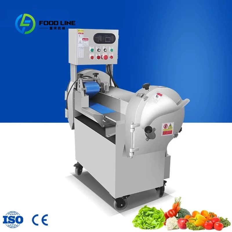 Machine à couper les légumes industrielle en acier inoxydable, équipement de découpe, de tranchage e