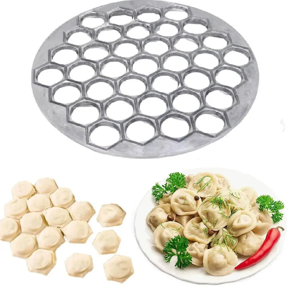 Machine à boulettes 37 trous avec coupe-raviolis en aluminium pour Pelmeni viande pâtes I Cutter cui