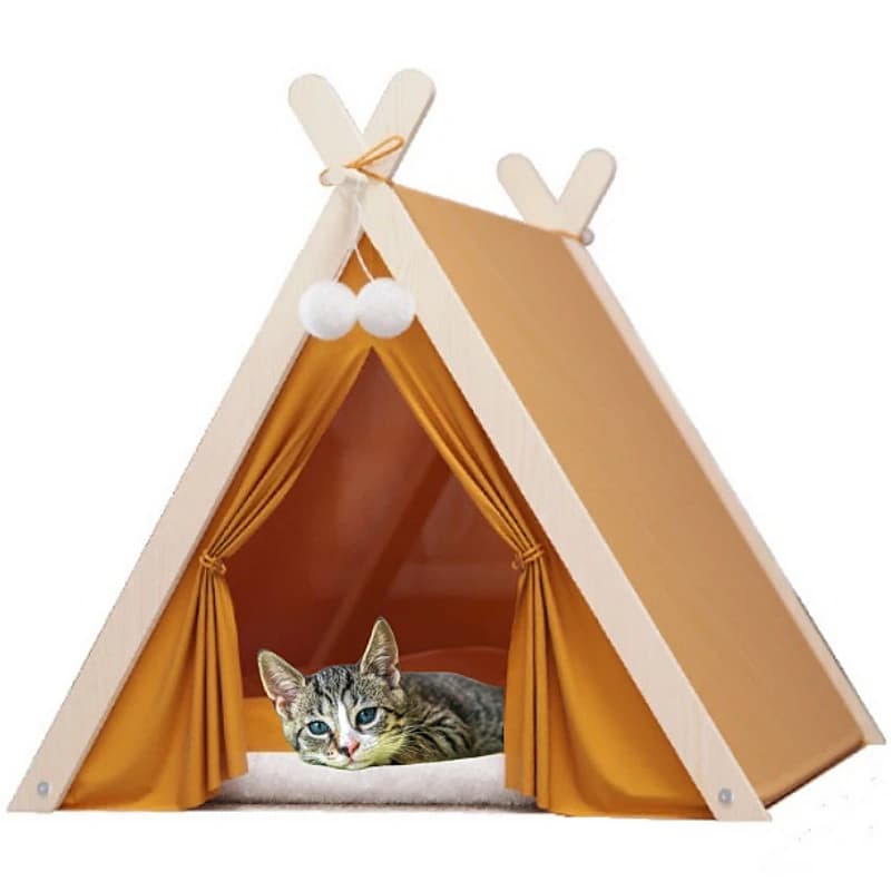 Tente pour animaux de compagnie, pliable et amovible, Portable, confortable et respirante, maison po