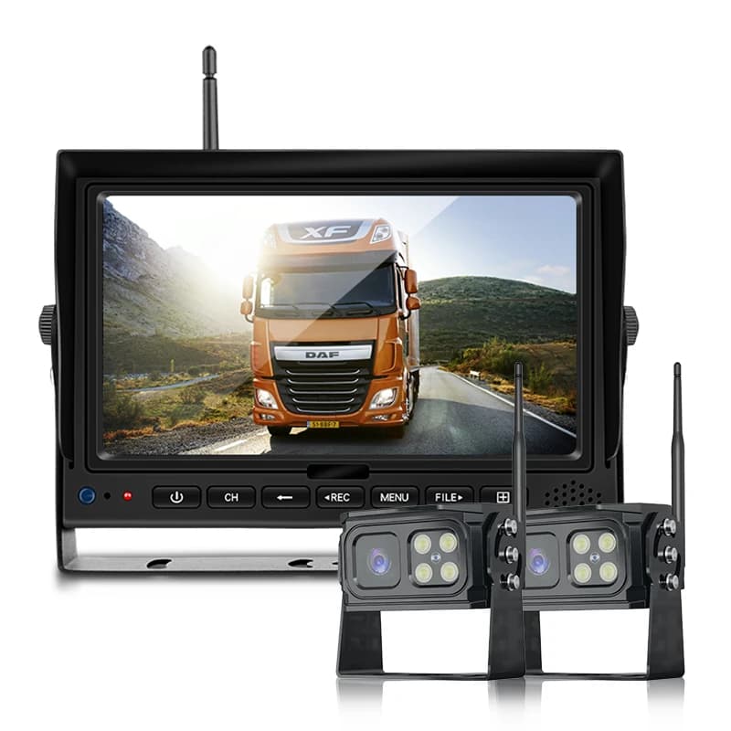 Caméra de recul sans fil 7 pouces et kit moniteur pour voiture, caméra de recul pour camping-car, sy
